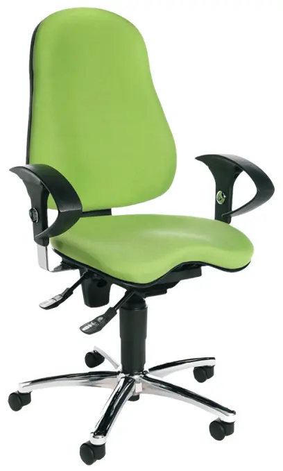 ANDREA židle kancelářská s područkami, pistáciová